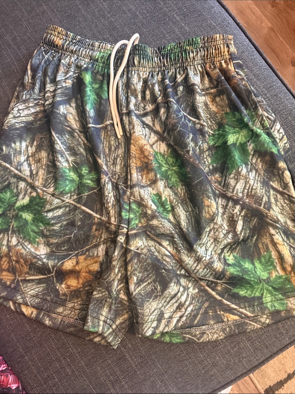 Asylum Men's Realtree Camouflage Pattern Camo Mesh Athletic Shorts